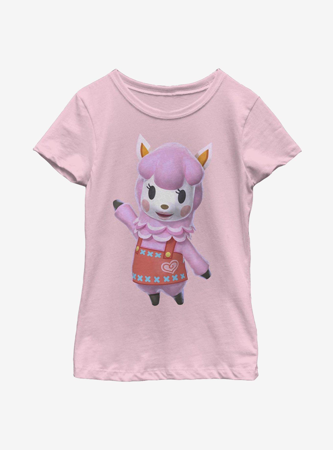 Animal Crossing Reese Pose Youth Girls T-Shirt, PINK, hi-res