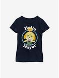 Animal Crossing Isabelle Hello Mayor Youth Girls T-Shirt, NAVY, hi-res