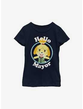 Animal Crossing Isabelle Hello Mayor Youth Girls T-Shirt, , hi-res