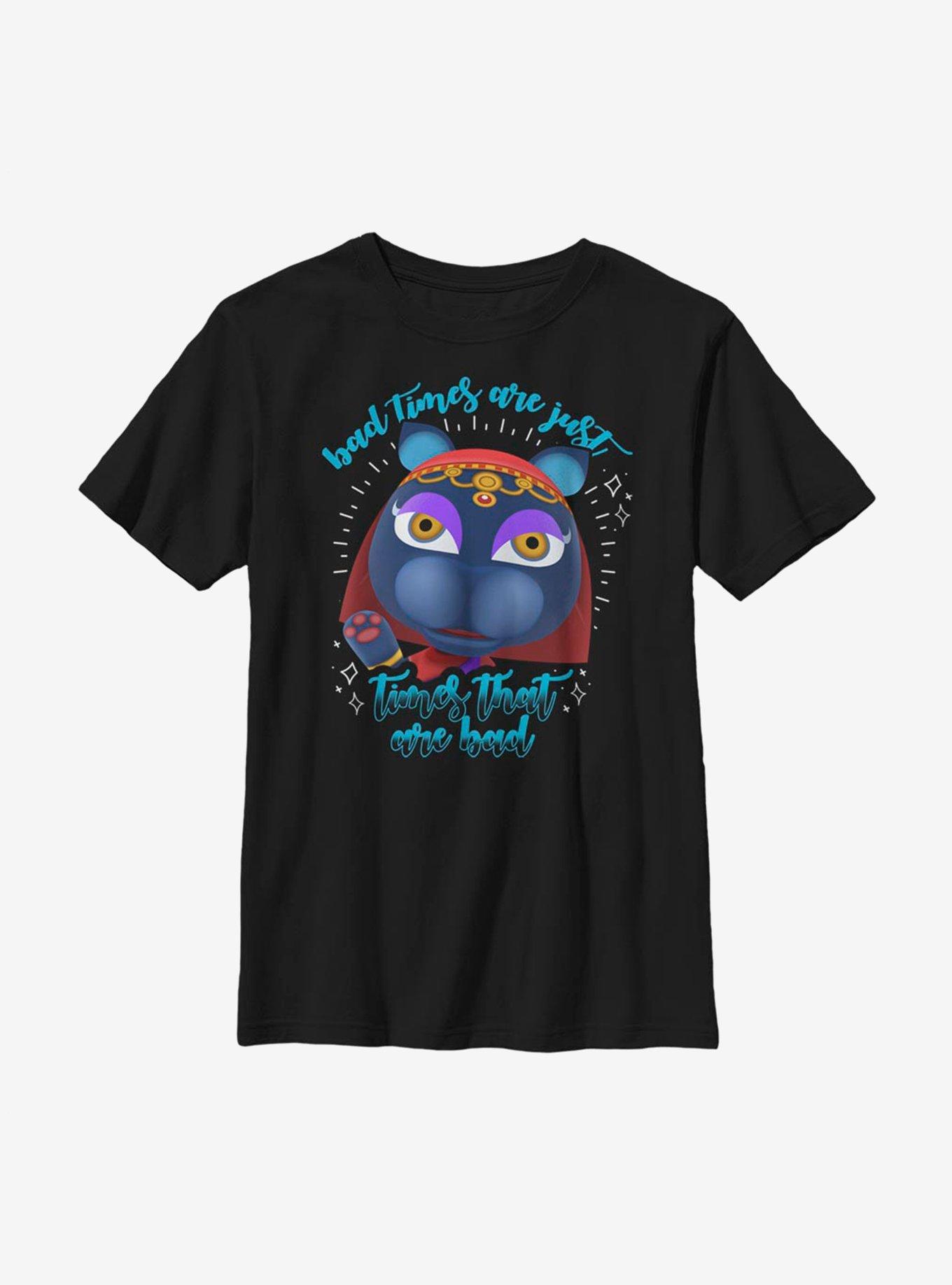 Animal Crossing Katrina Bad Times Youth T-Shirt, , hi-res