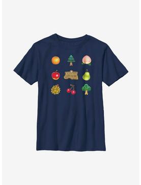 Animal Crossing Fruit And Trees Youth T-Shirt, , hi-res