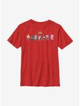 Animal Crossing Greetings Youth T-Shirt, RED, hi-res