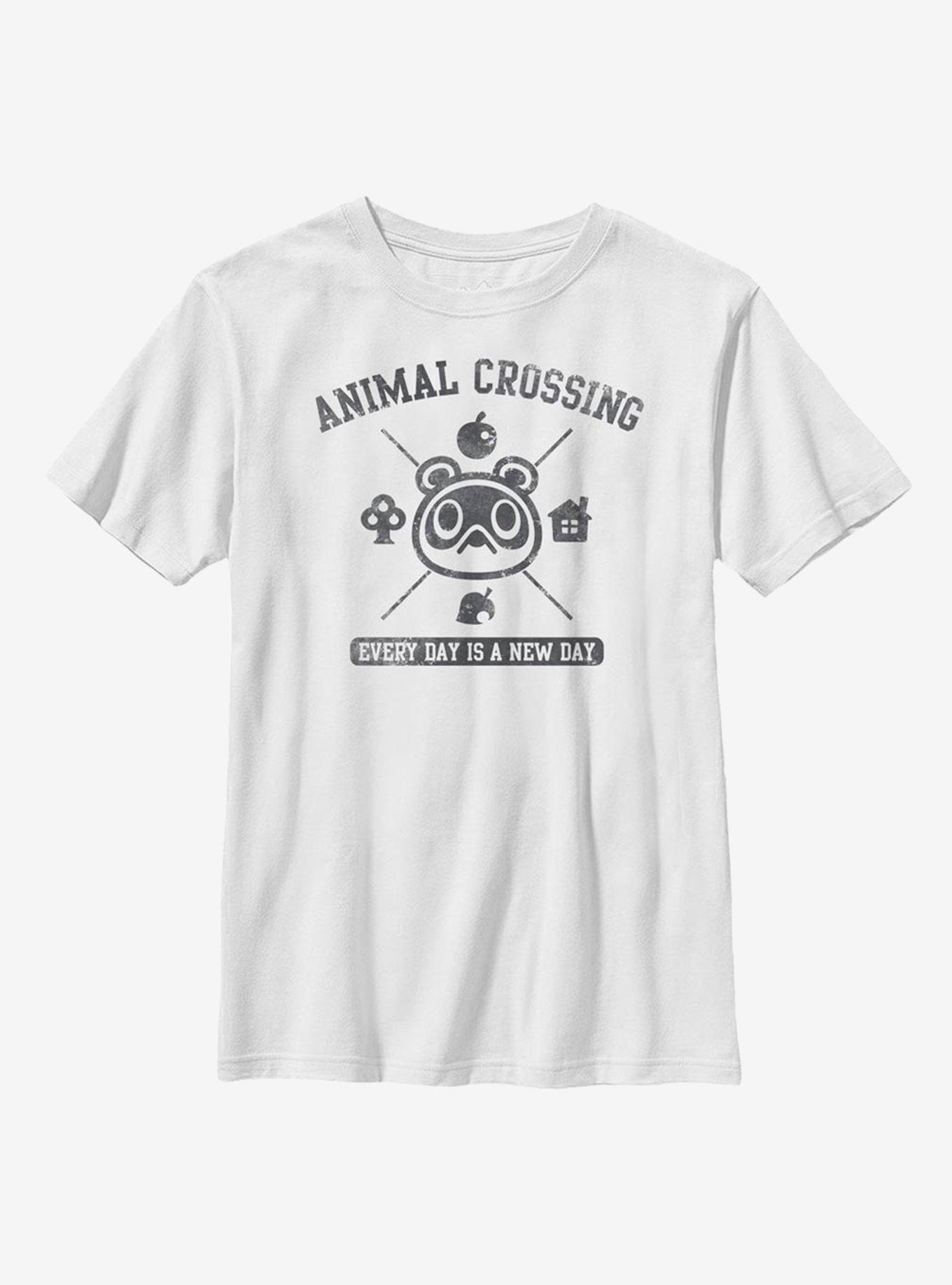 Animal Crossing Nook Every Day Youth T-Shirt, WHITE, hi-res