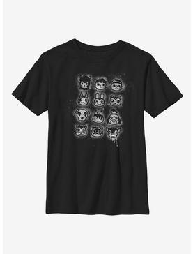 Animal Crossing Villager Stencil Youth T-Shirt, , hi-res