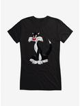 Looney Tunes Sylvester Grin Girls T-Shirt, BLACK, hi-res