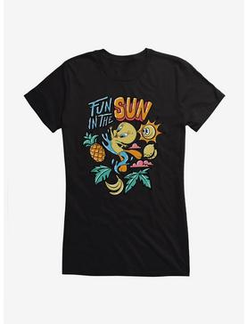 Looney Tunes Tweety Bird Summer Fun In The Sun Girls T-Shirt, BLACK, hi-res