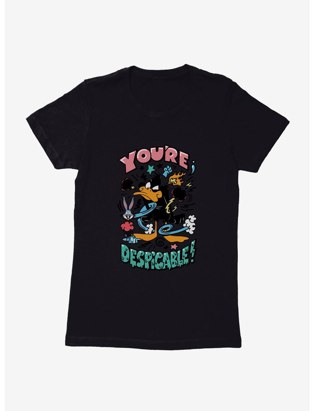 Looney Tunes Daffy Duck Despicable Womens T-Shirt, BLACK, hi-res
