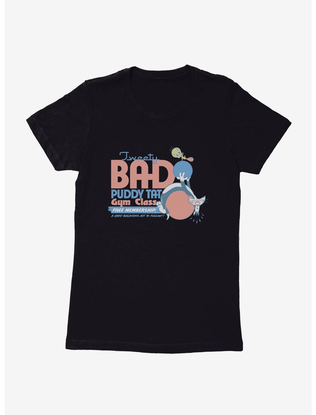 Looney Tunes Tweety Bad Puddy Tat Gym Womens T-Shirt, BLACK, hi-res