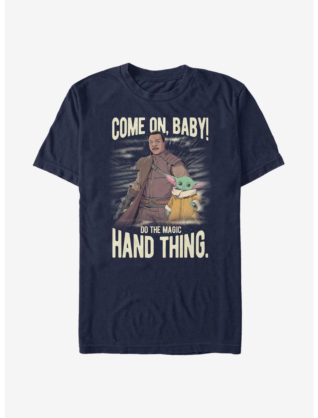Star Wars The Mandalorian The Child Hand Thing T-Shirt, NAVY, hi-res