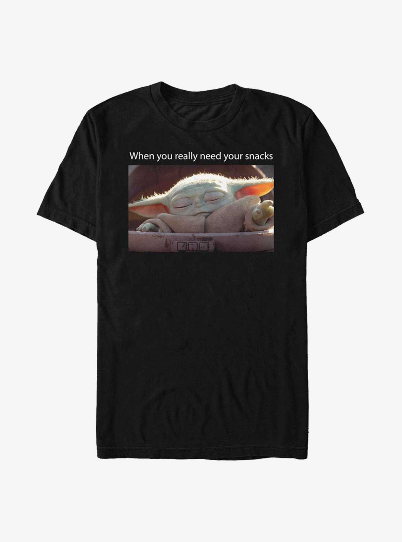 Star Wars The Mandalorian The Child Snack Meme T-Shirt, , hi-res