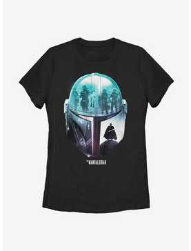 Star Wars The Mandalorian The Child Helmet Sunset Womens T-Shirt, , hi-res