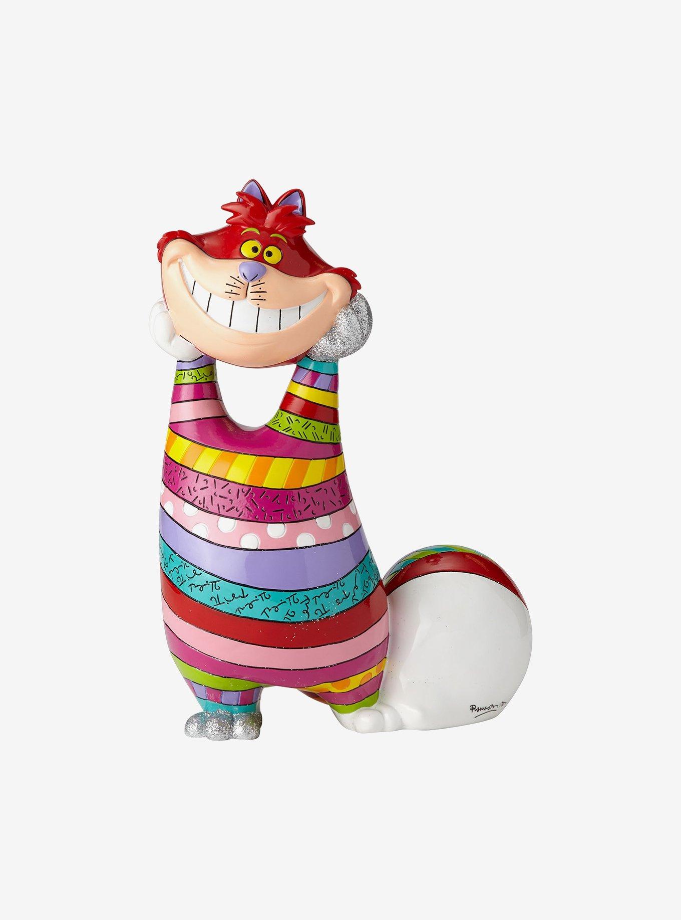 Disney Alice In Wonderland Romero Britto Large Cheshire Cat Figurine, , hi-res