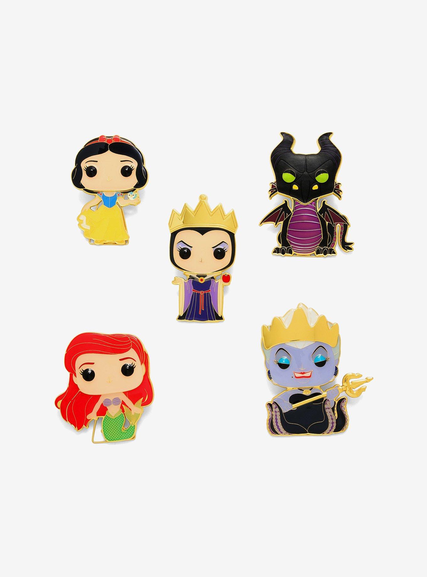 Funko Disney Princesses & Villains Pop! Assorted Blind Box Enamel Pin, , hi-res view 1