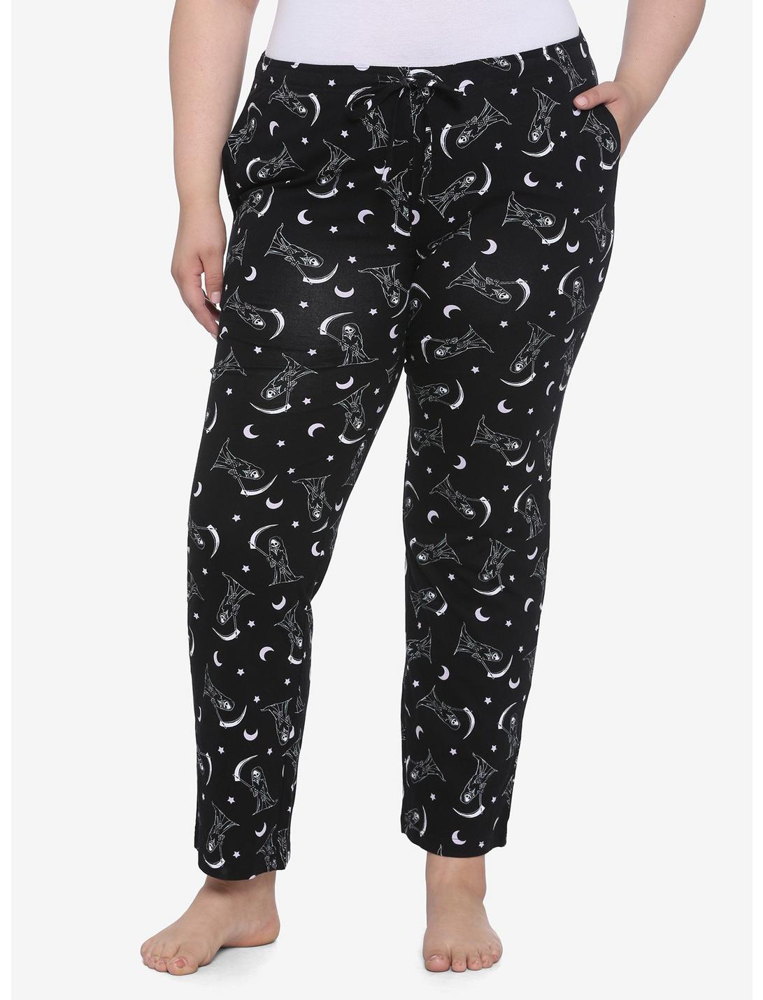 Grim Reaper Girls Pajama Pants Plus Size, MULTI, hi-res