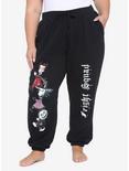 The Nightmare Before Christmas Fright Squad Girls Sweatpants Plus Size, BLACK, hi-res