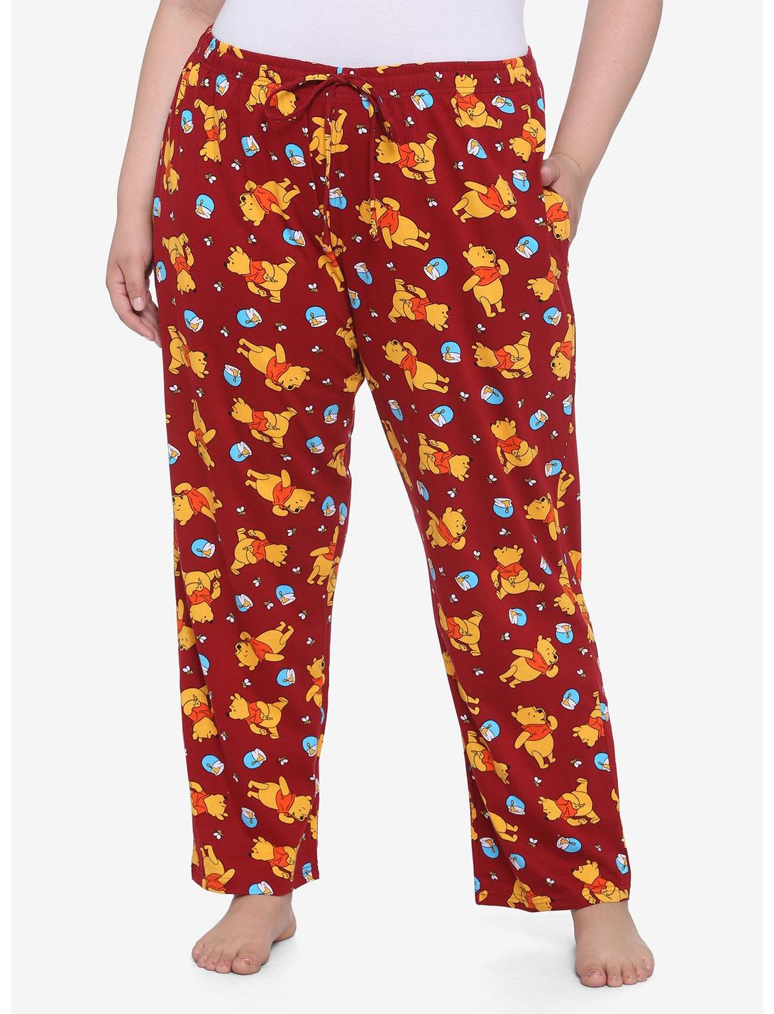 Disney Winnie The Pooh Hunny & Bees Girls Pajama Pants Plus Size, MULTI, hi-res