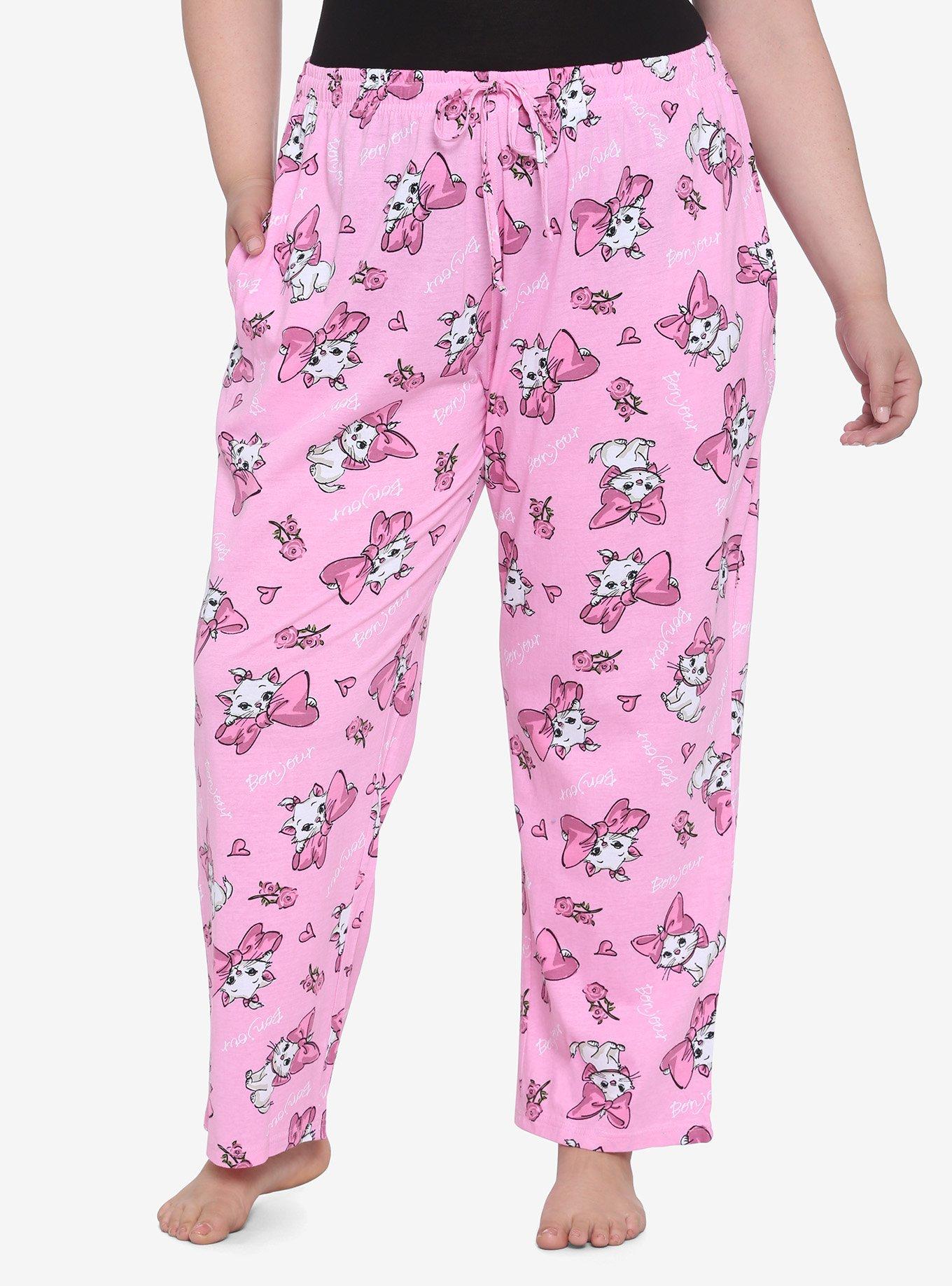Disney The Aristocats Bonjour Marie Girls Pajama Pants Plus Size