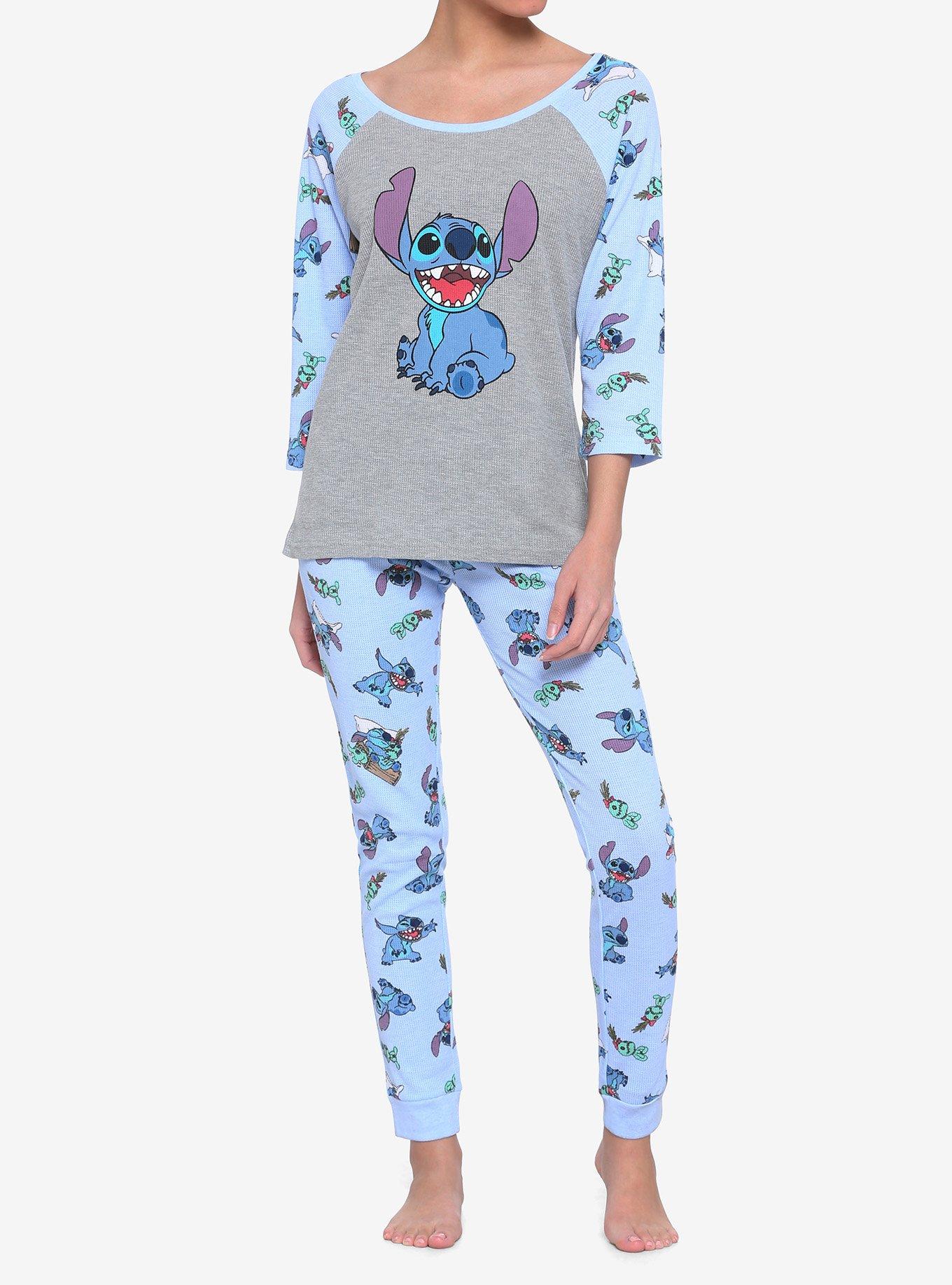 DISNEY Lilo & Stitch Jogger Sweat Pants Size XS-2X Plus Womens Jr Lounge  Pajamas