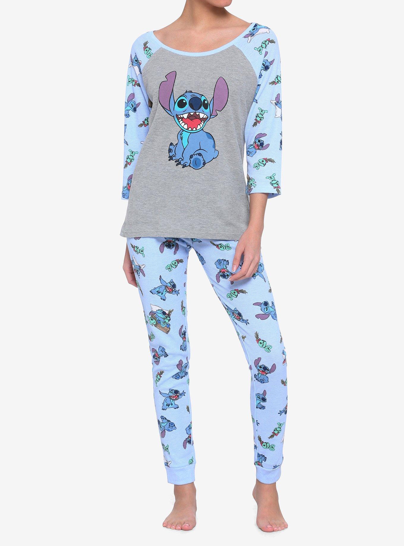 Disney Lilo and Stitch 2 Piece Cotton Loungewear Nightwear Pyjamas