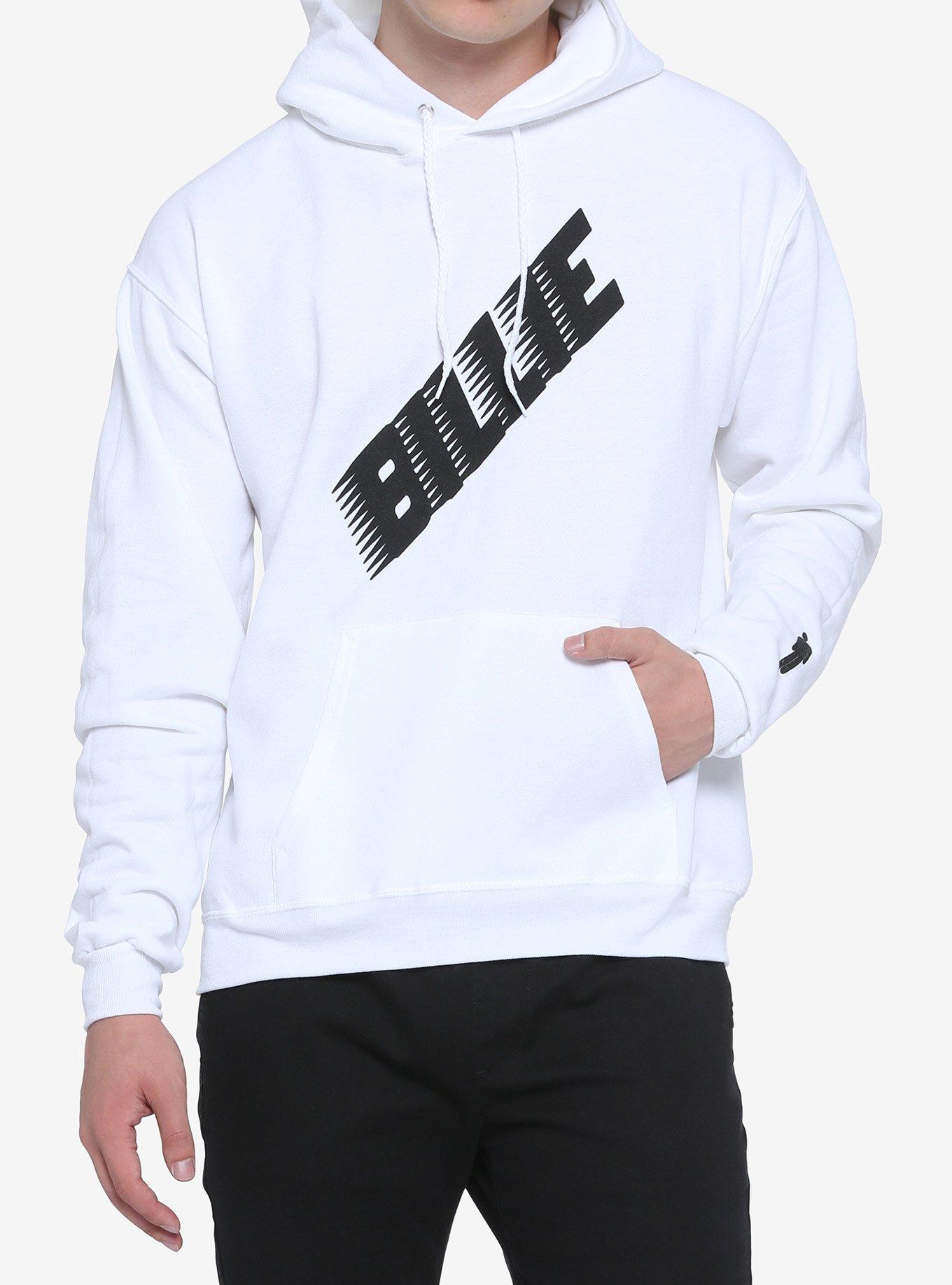 Billie Eilish Racing Blohsh White Hoodie Hot Topic