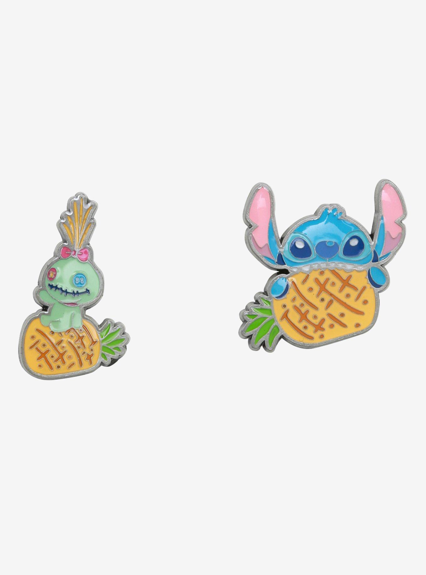 Loungefly Disney Lilo & Stitch Pineapples Enamel Pin Set, , hi-res
