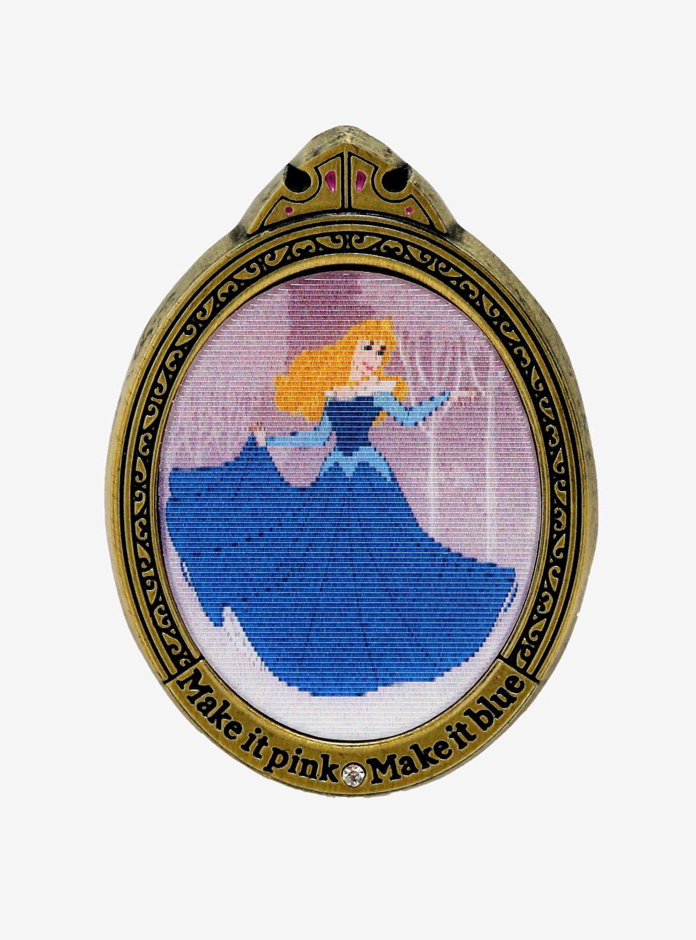 Disney Sleeping Beauty Aurora Dress Lenticular Enamel Pin, , hi-res