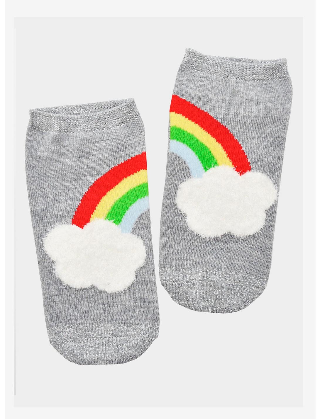 Rainbow No-Show Socks, , hi-res