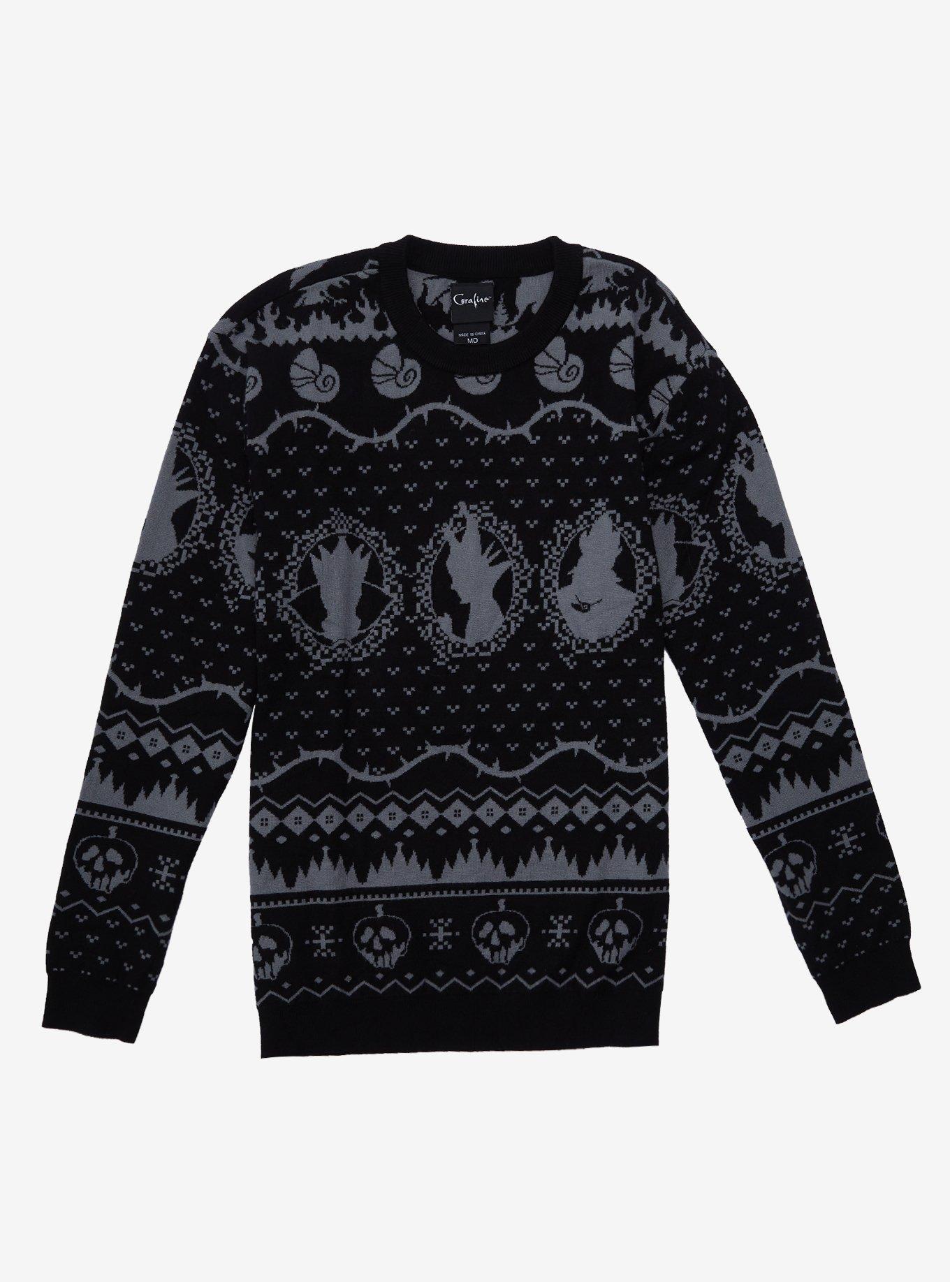 Disney Villains Holiday Sweater - BoxLunch Exclusive, BLACK, hi-res