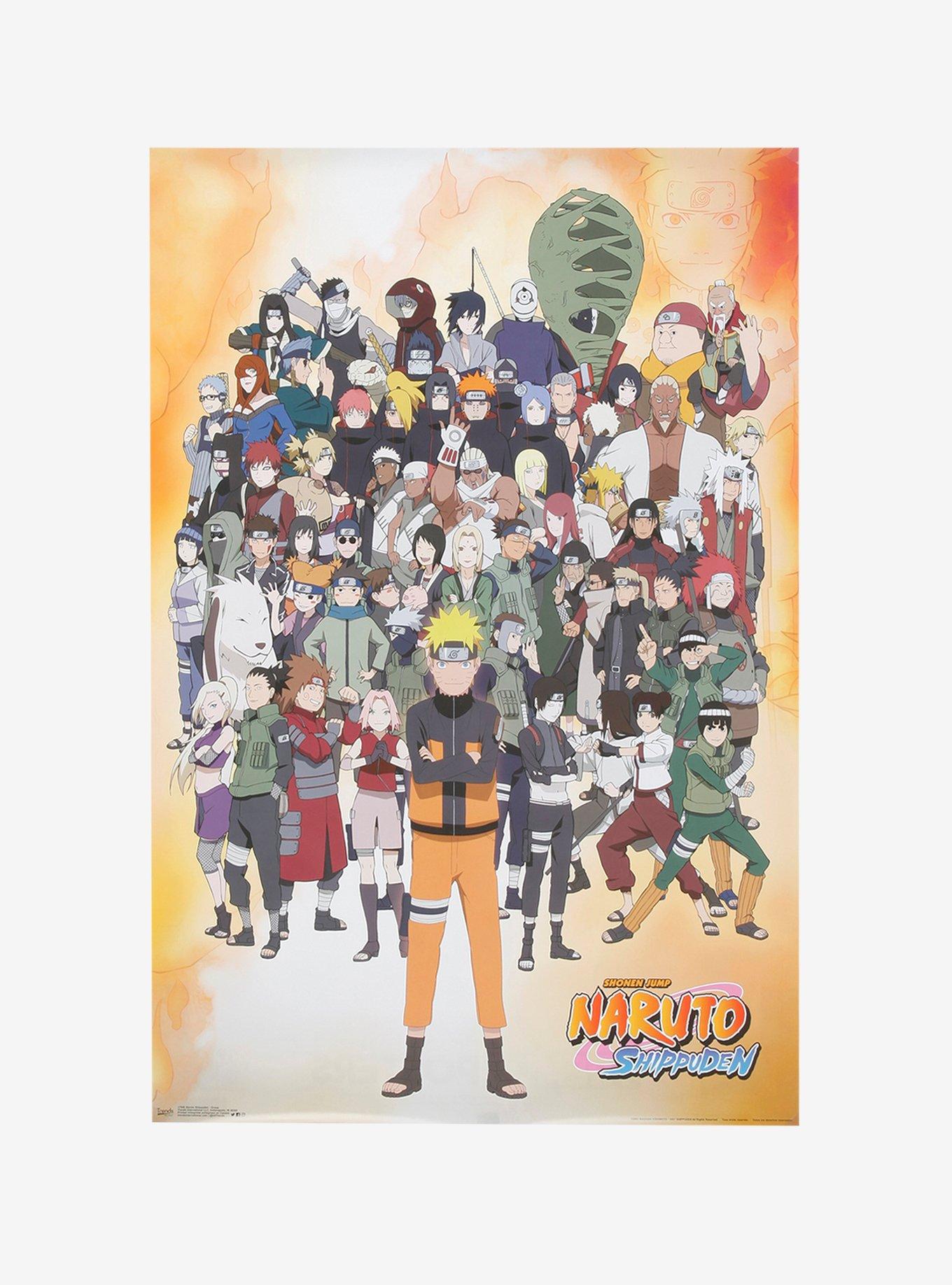 Naruto Shippuden Characters Poster, , hi-res