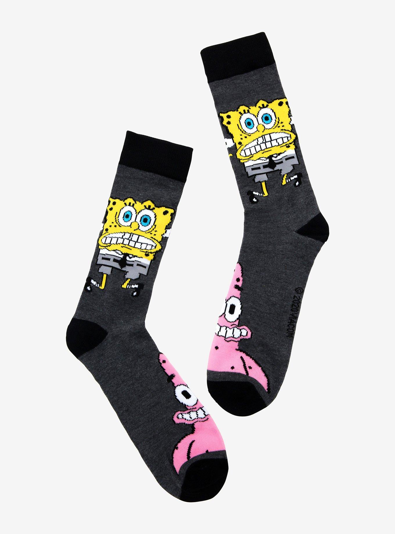 SpongeBob SquarePants SpongeBob & Patrick Crew Socks, , hi-res