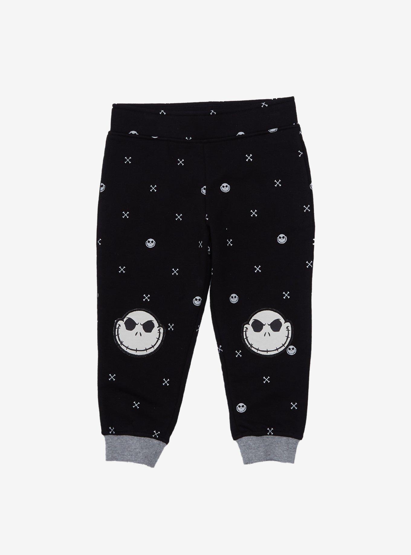 Disney The Nightmare Before Christmas Jack Patches Toddler Joggers - BoxLunch Exclusive, BLACK, hi-res