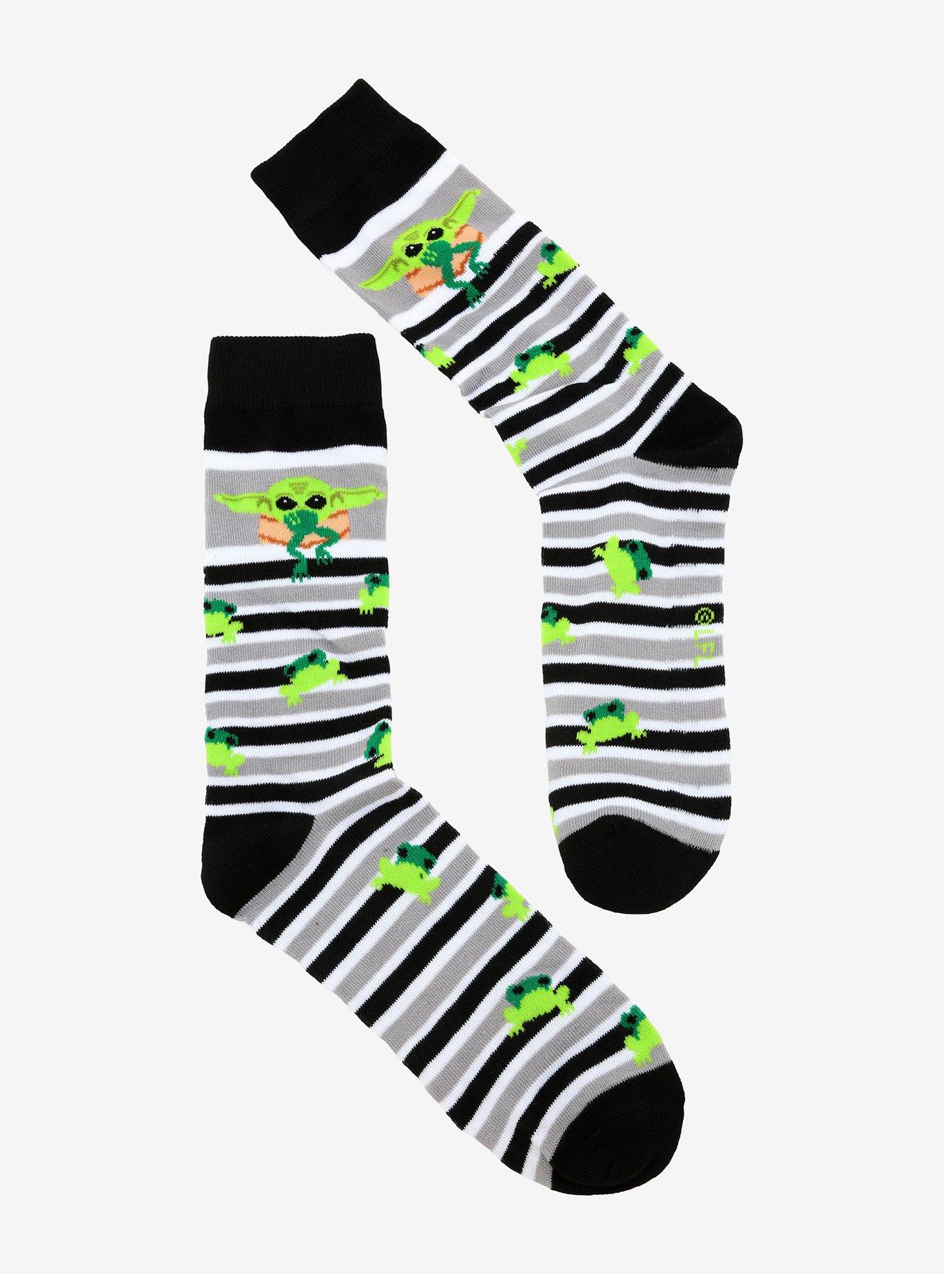 Star Wars The Mandalorian The Child Frog Stripe Crew Socks, , hi-res