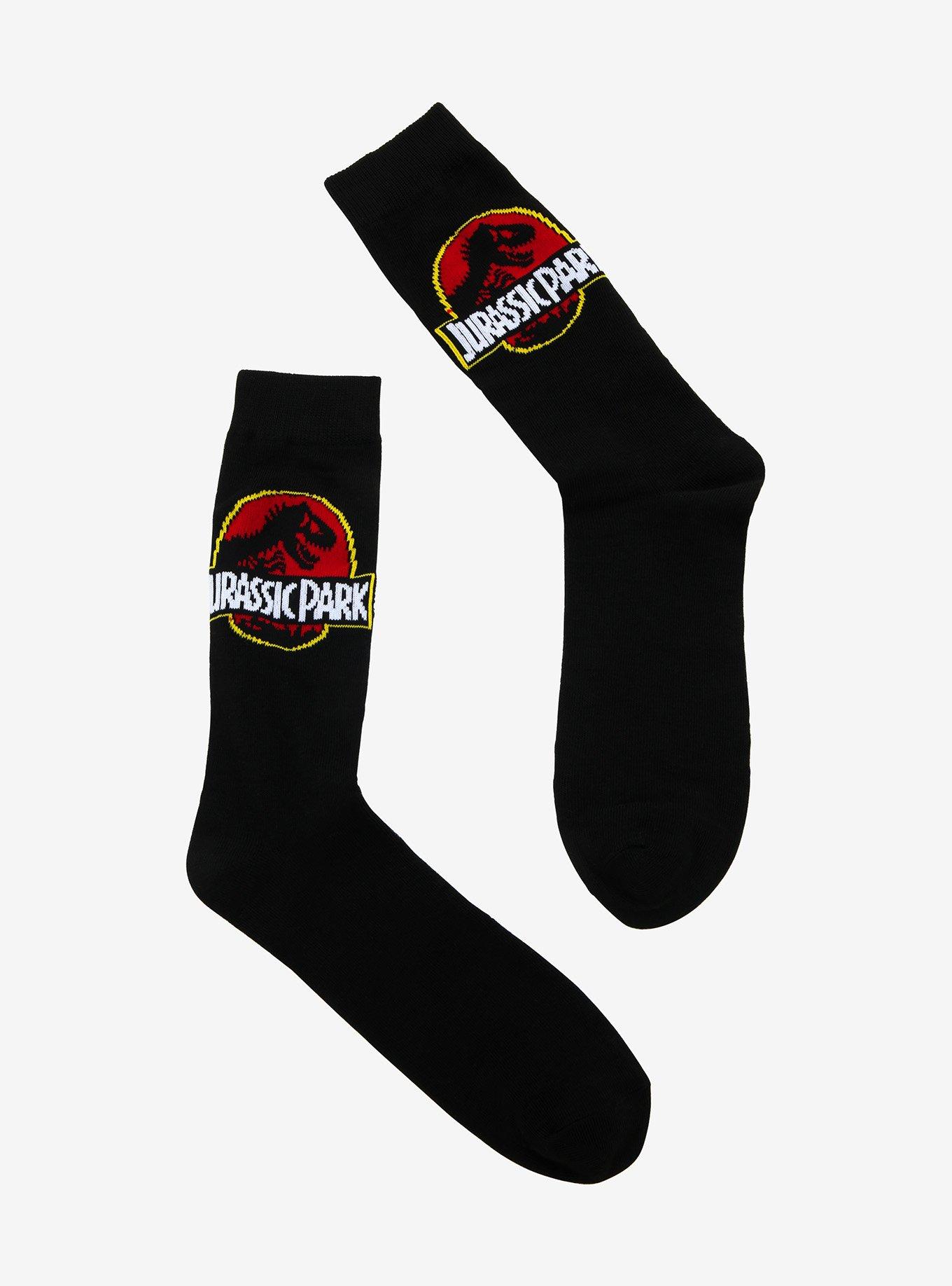 Jurassic Park Logo Crew Socks, , hi-res