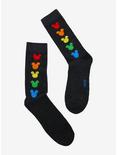 Disney Mickey Mouse Rainbow Icon Crew Socks, , hi-res