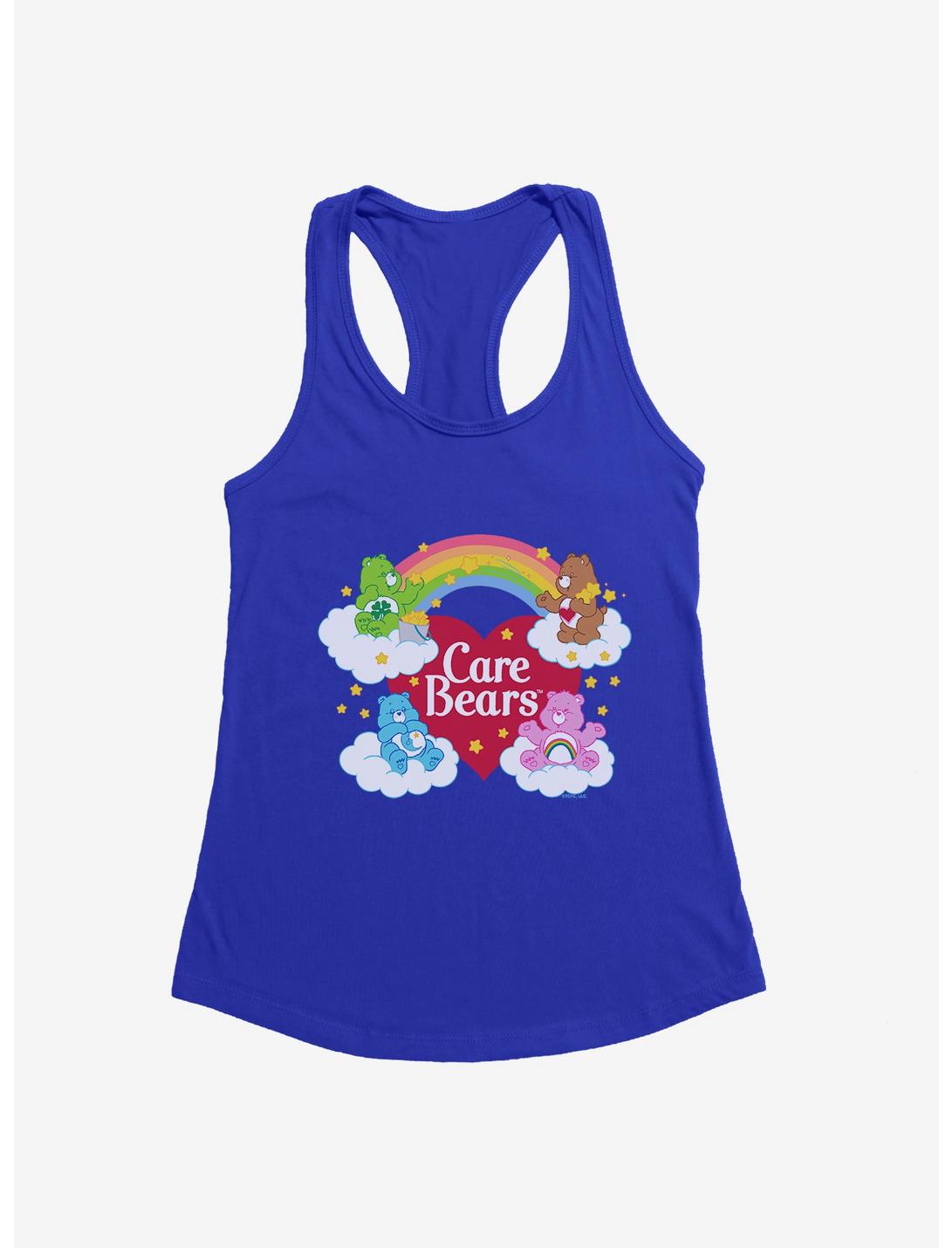 Care Bears Friends On Clouds Womens Tank Top, ROYAL, hi-res