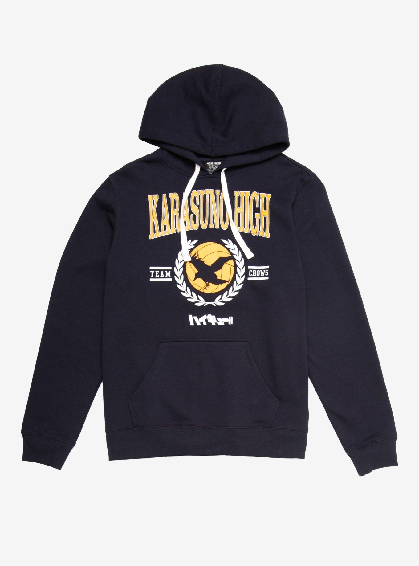 Haikyu!! Karasuno High Collegiate Hoodie - BoxLunch Exclusive, NAVY, hi-res