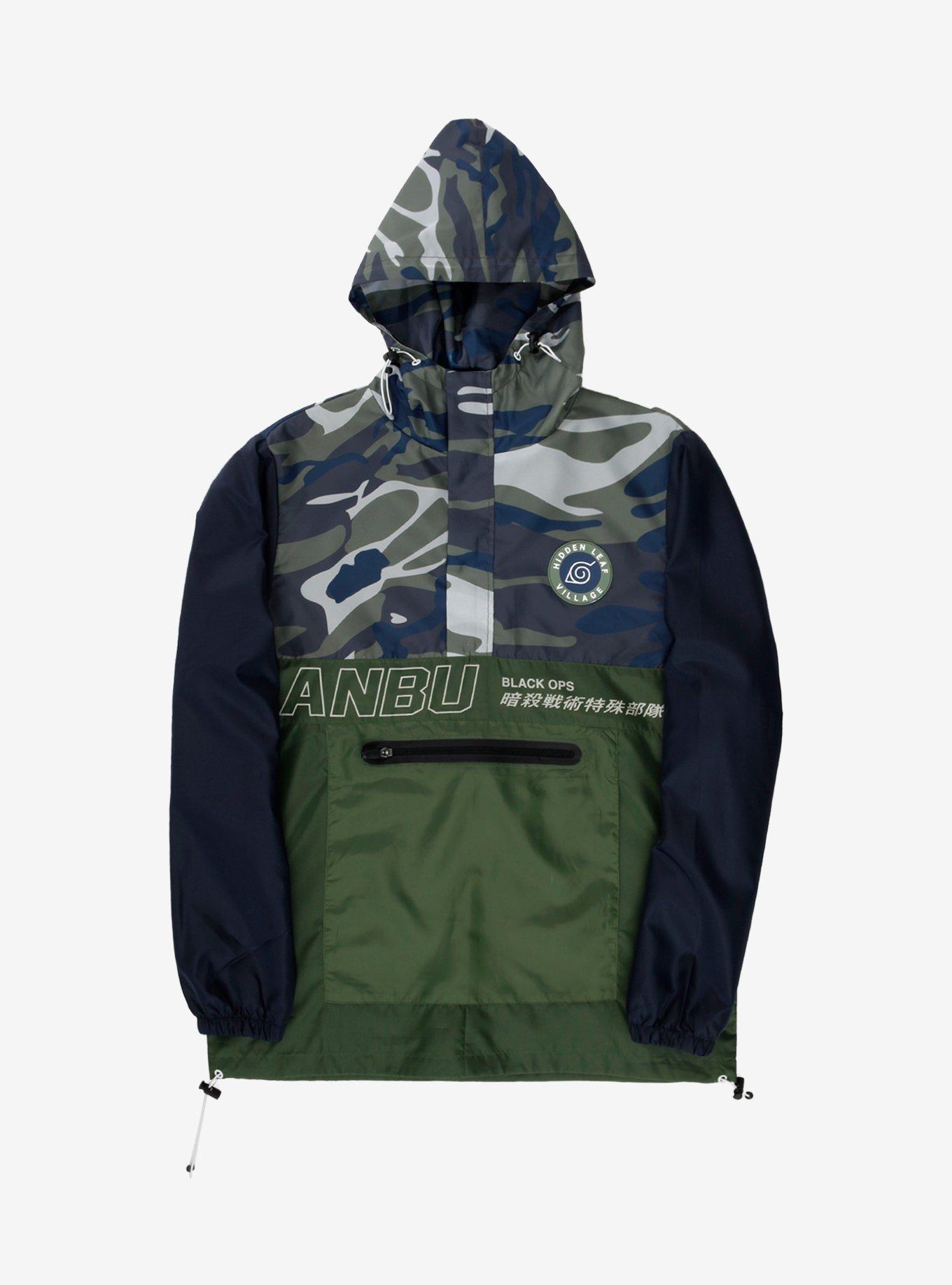 Naruto Shippuden Anbu Camo Quarter-Zip Anorak Jacket - BoxLunch ...