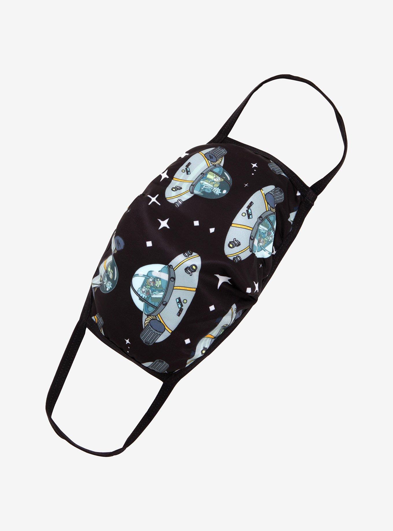 Rick And Morty Space Cruiser Fashion Face Mask With Filter Pocket, , hi-res