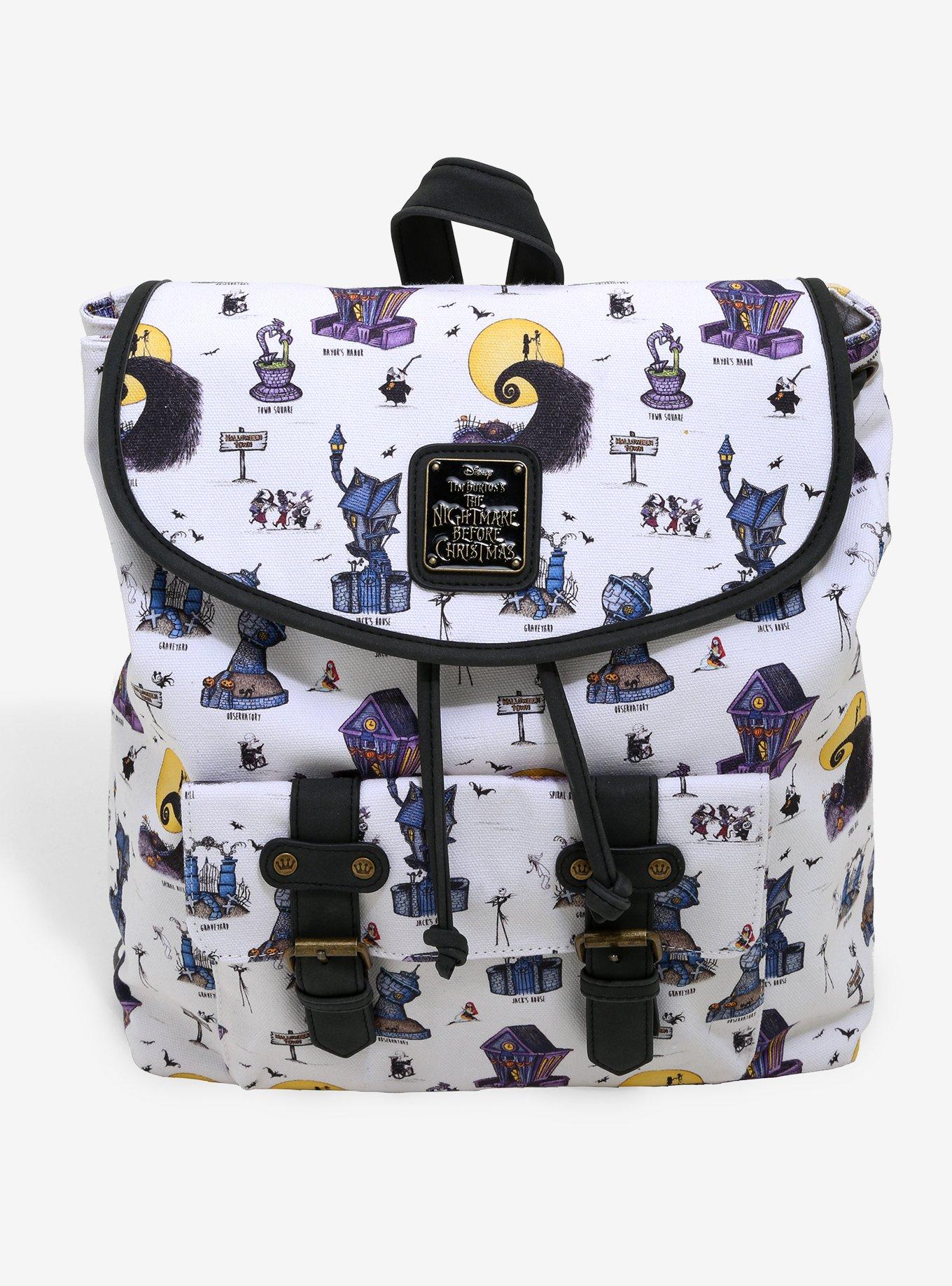 Loungefly Disney The Nightmare Before Christmas Floral Jack & Sally Mini  Backpack - BoxLunch Exclusive