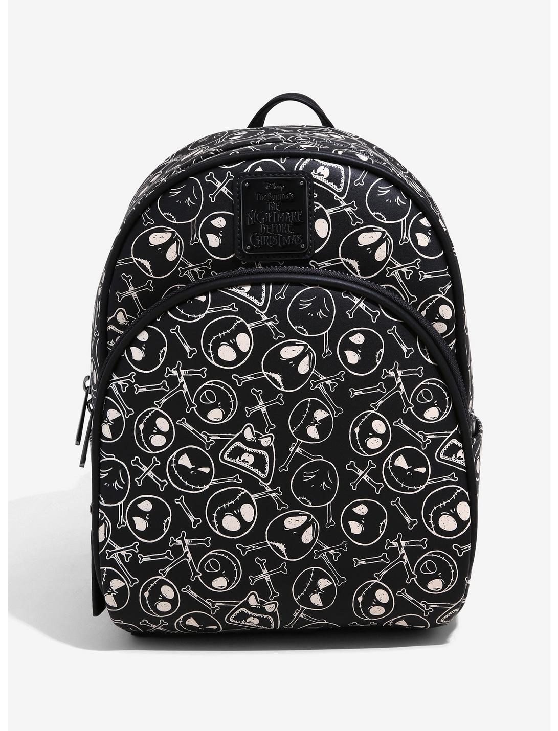 Loungefly Disney The Nightmare Before Christmas Jack Skellington Skull and Bones Mini Backpack - BoxLunch Exclusive, , hi-res