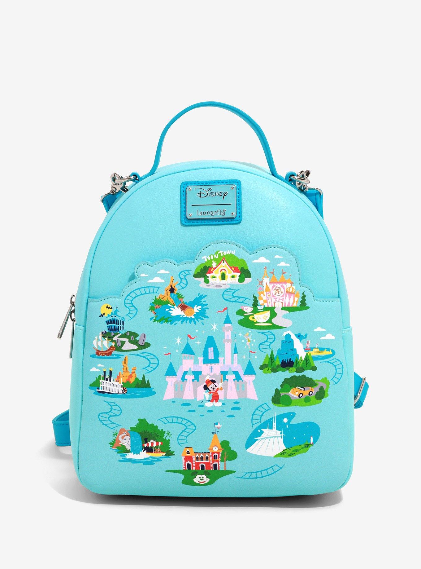 Loungefly Disneyland 65th Anniversary Convertible Mini Backpack BoxLunch Exclusive BoxLunch