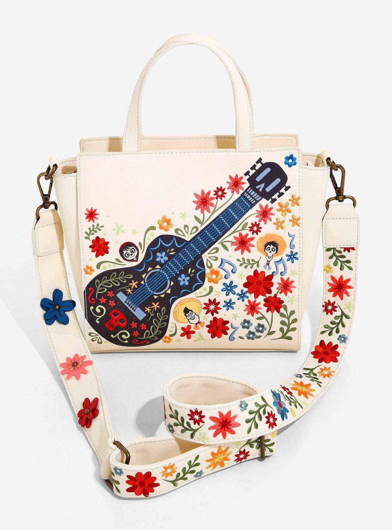 Loungefly Disney Pixar Coco Floral Handbag - BoxLunch Exclusive, , hi-res