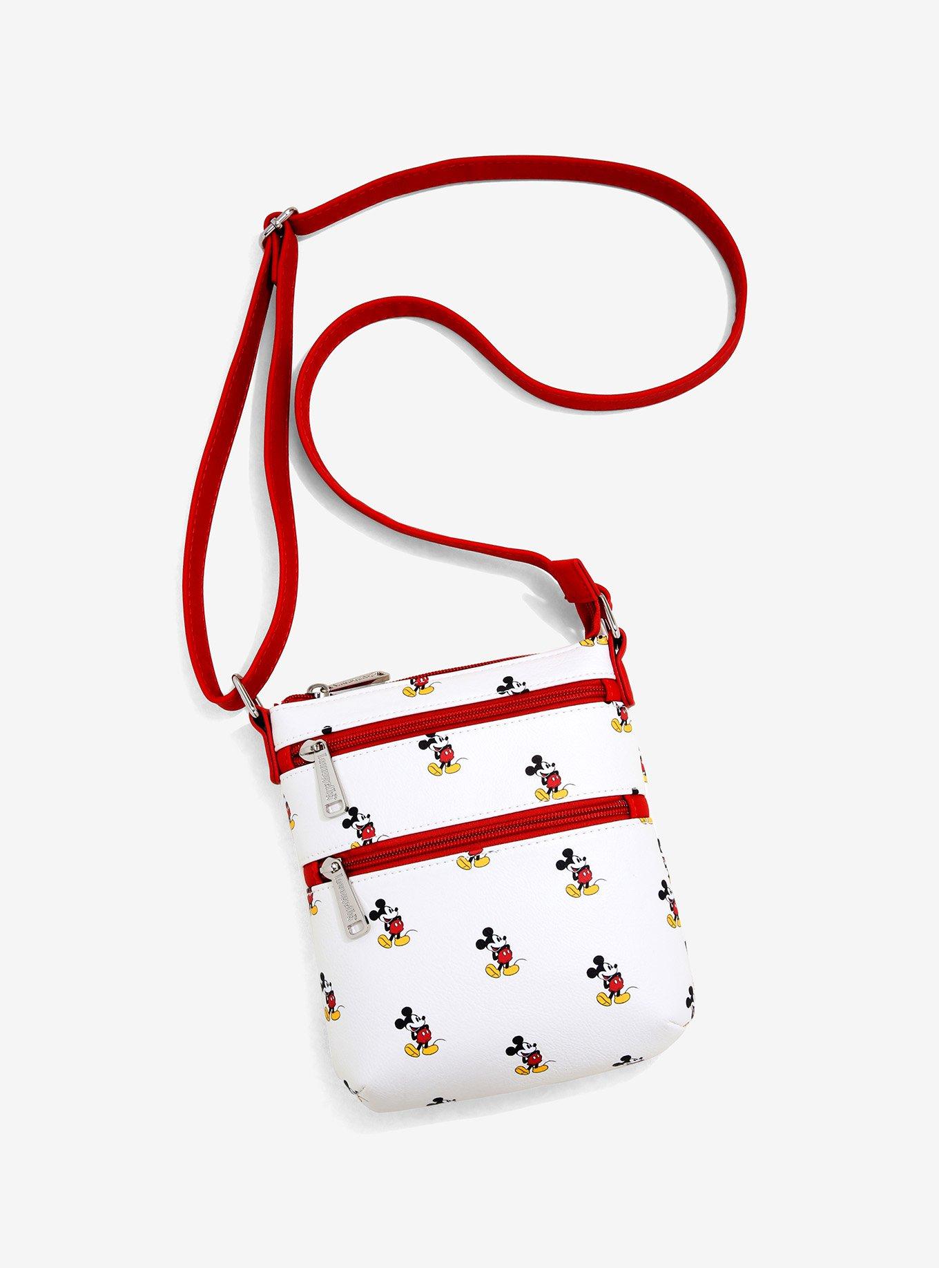 Loungefly Disney Mickey Mouse Allover Print Crossbody Bag - BoxLunch ...