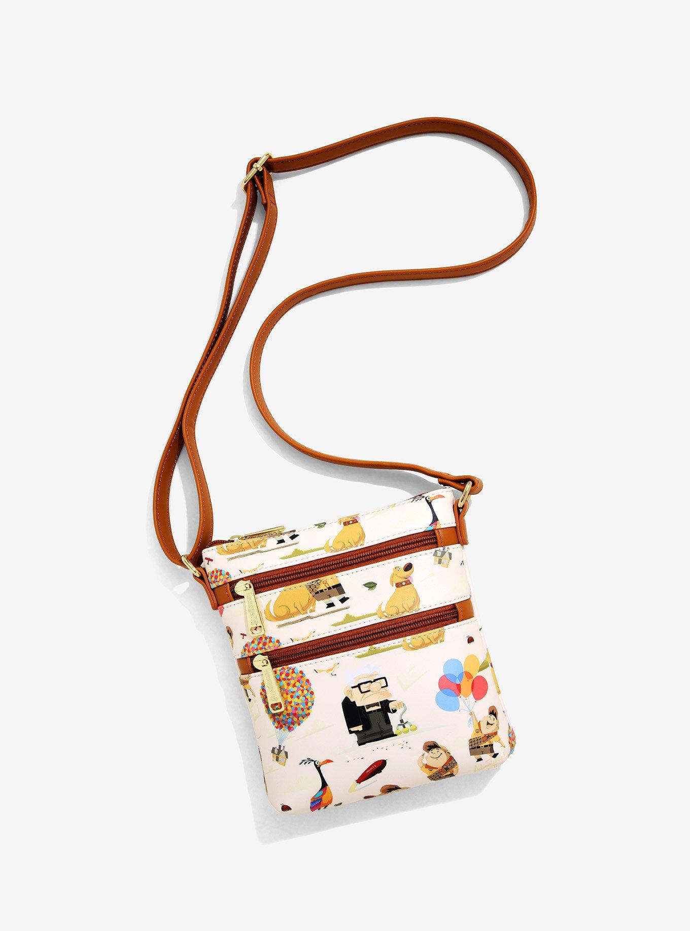 Loungefly Disney Pixar Up Characters Allover Print Crossbody Bag