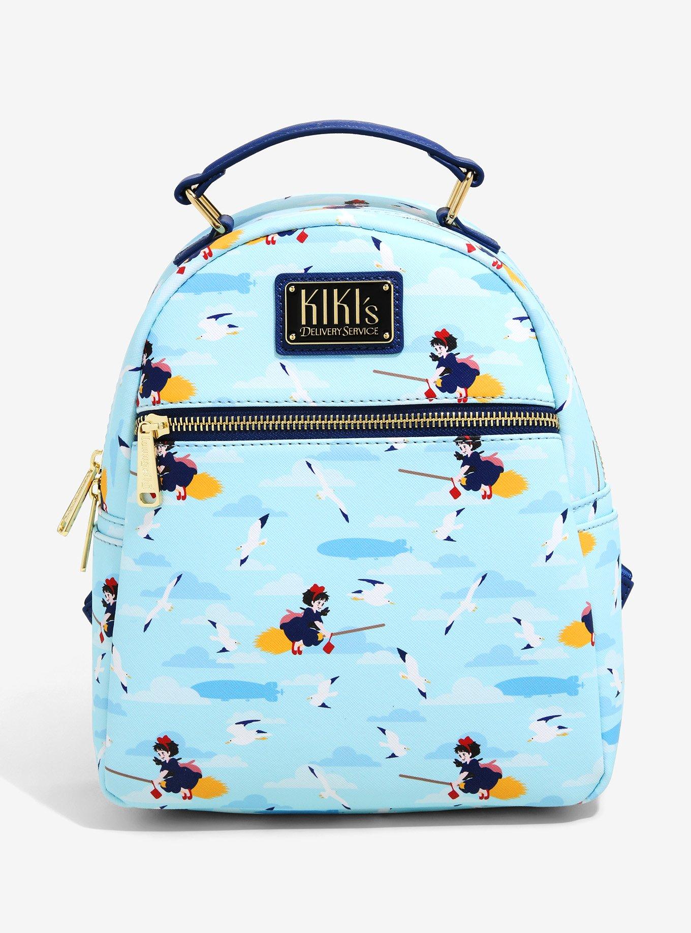 Studio Ghibli Kiki's Delivery Service Kiki Allover Print Mini Backpack - BoxLunch Exclusive, , hi-res