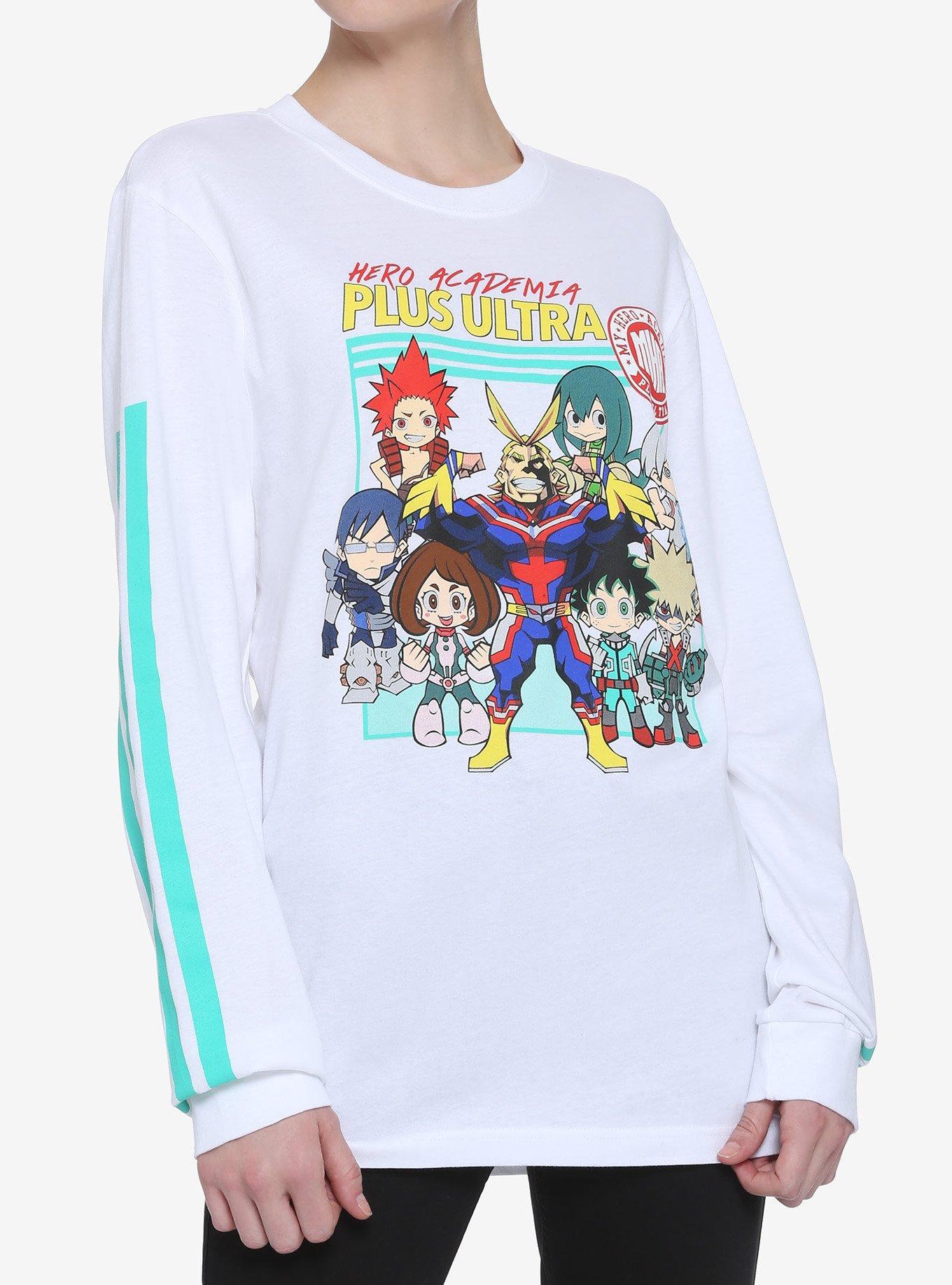 My Hero Academia Chibi Heroes Long-Sleeve Girls T-Shirt, MULTI, hi-res