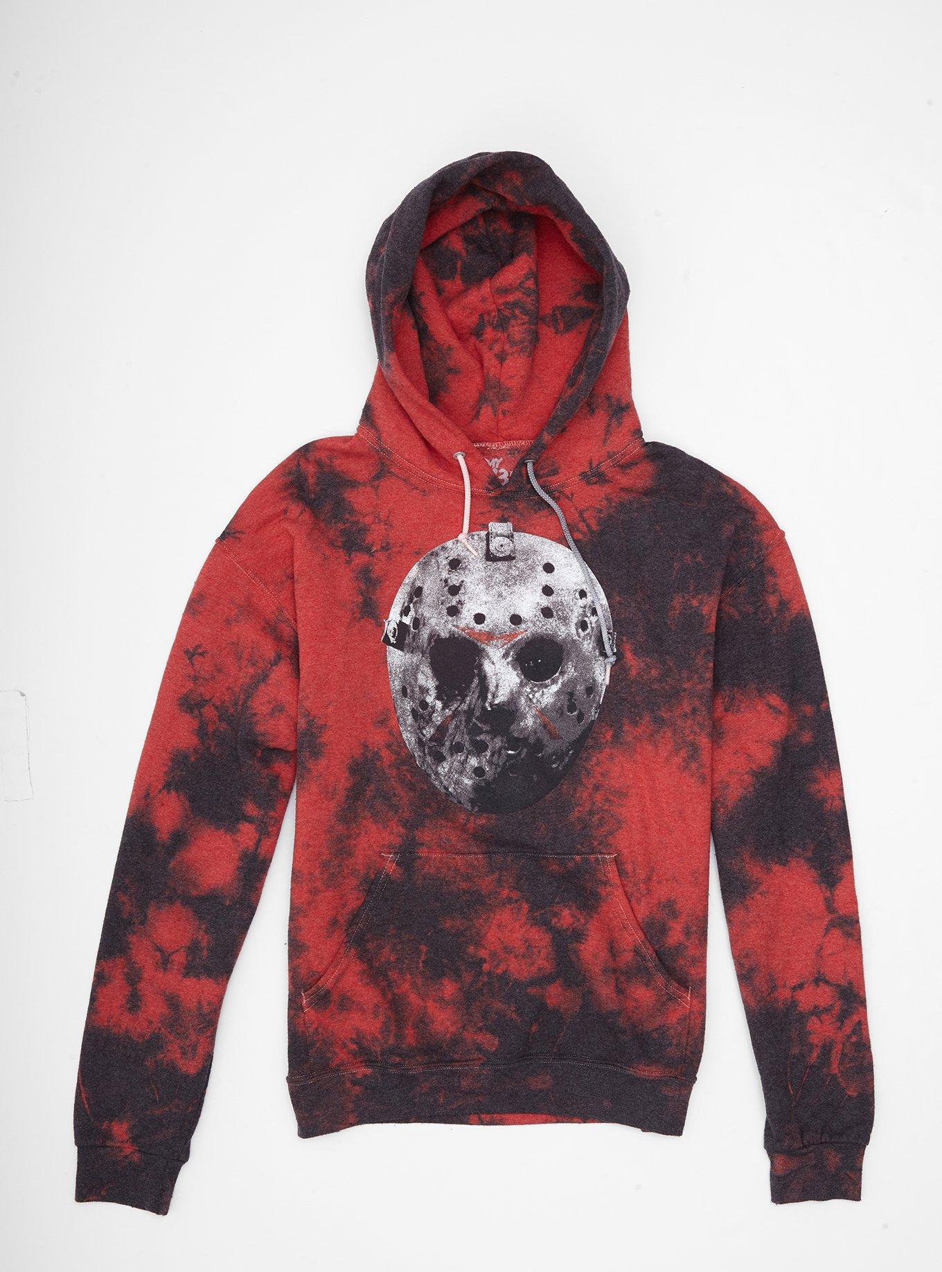 Friday The 13th Jason Mask Tie-Dye Hoodie, MULTI, hi-res