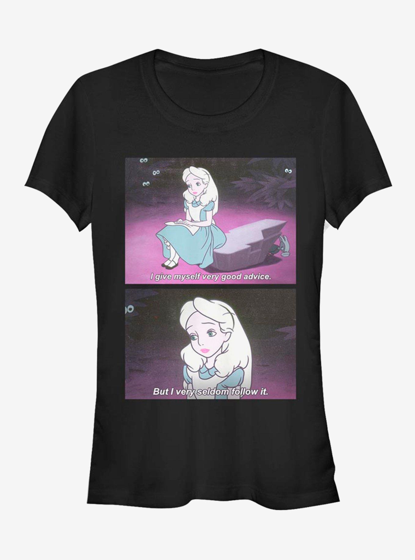 Disney Alice In Wonderland Advice Meme Girls T-Shirt