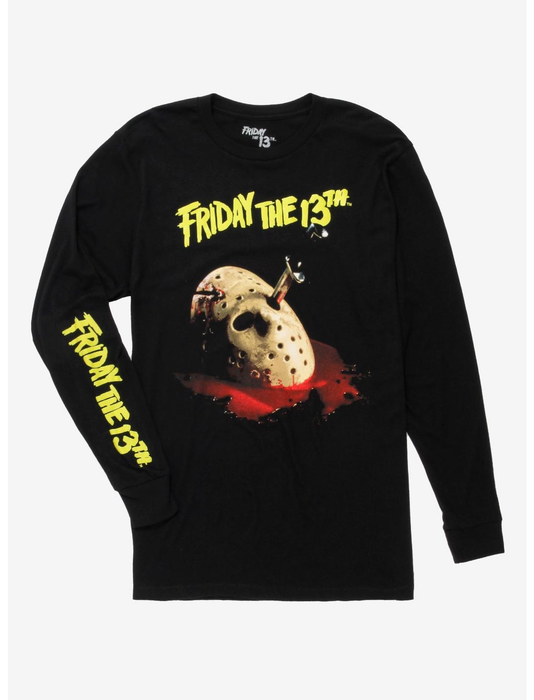 Friday The 13th Jason Mask Stab Long-Sleeve T-Shirt, MULTI, hi-res