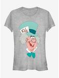 Disney Alice In Wonderland Mad Hatter Big Face Girls T-Shirt, ATH HTR, hi-res